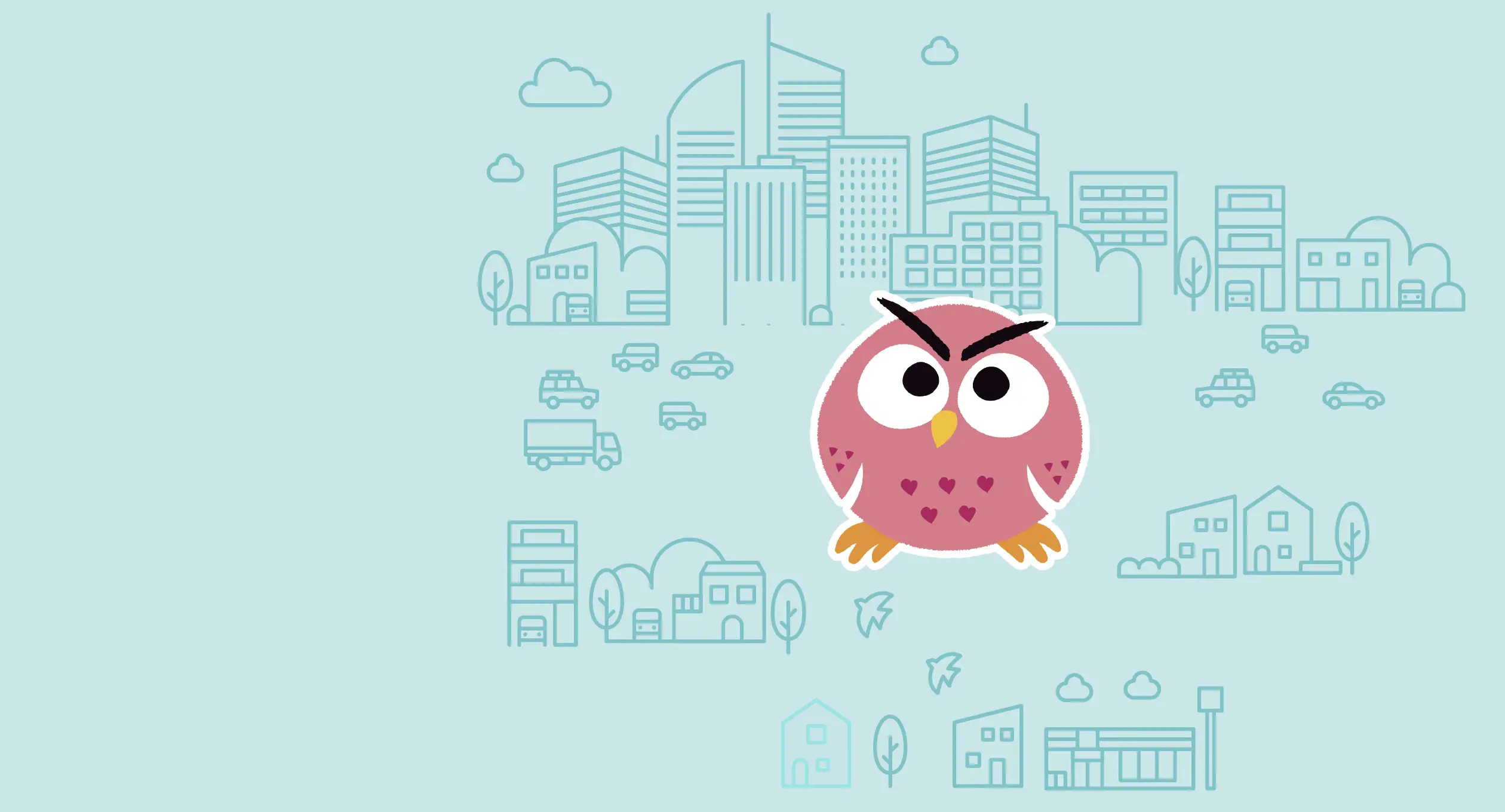 フクロウのイラスト